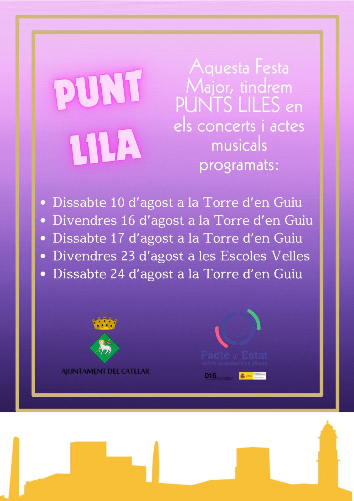 FESTA MAJOR 2024: PUNT LILA