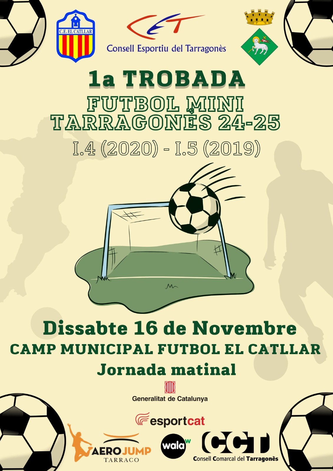 AQUEST DISSABTE, PRIMERA TROBADA DE FUTBOL MINI